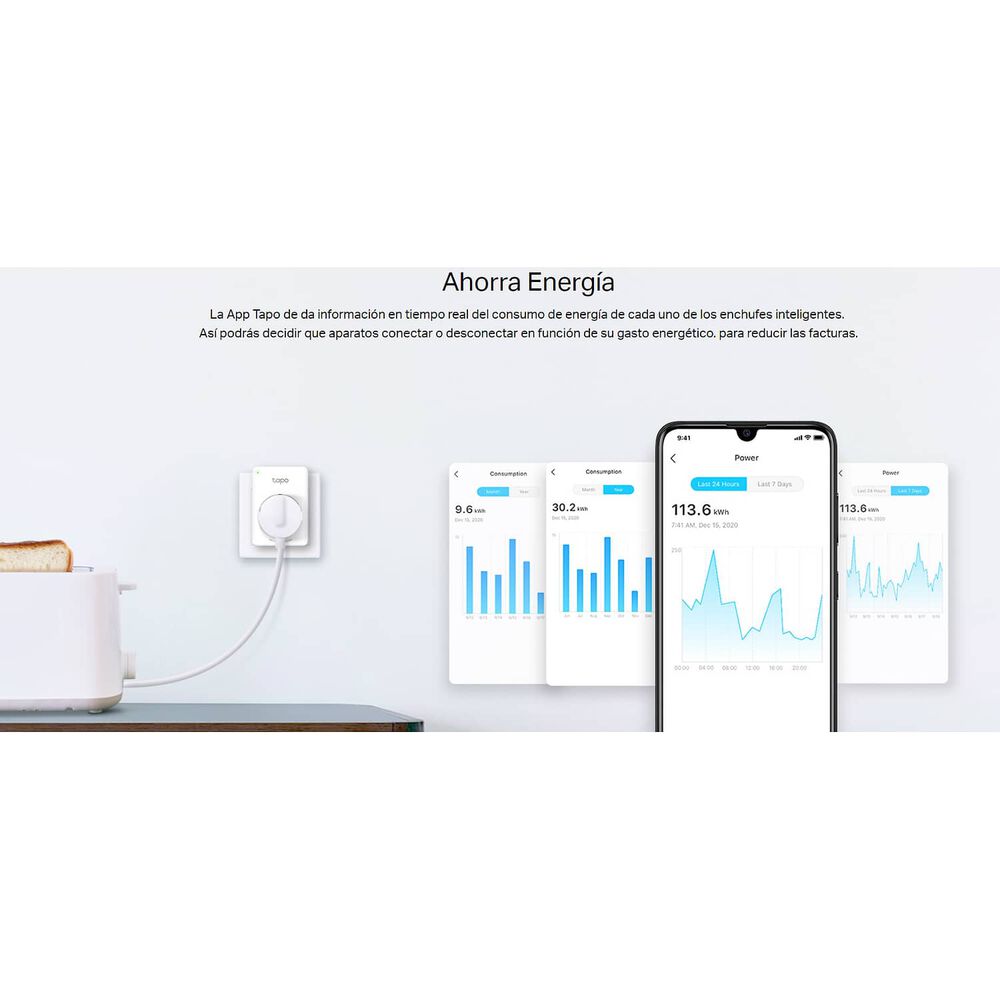 Enchufe Wifi Smart Home Tp-link Tapo P110 Alexa / Google image number 9.0