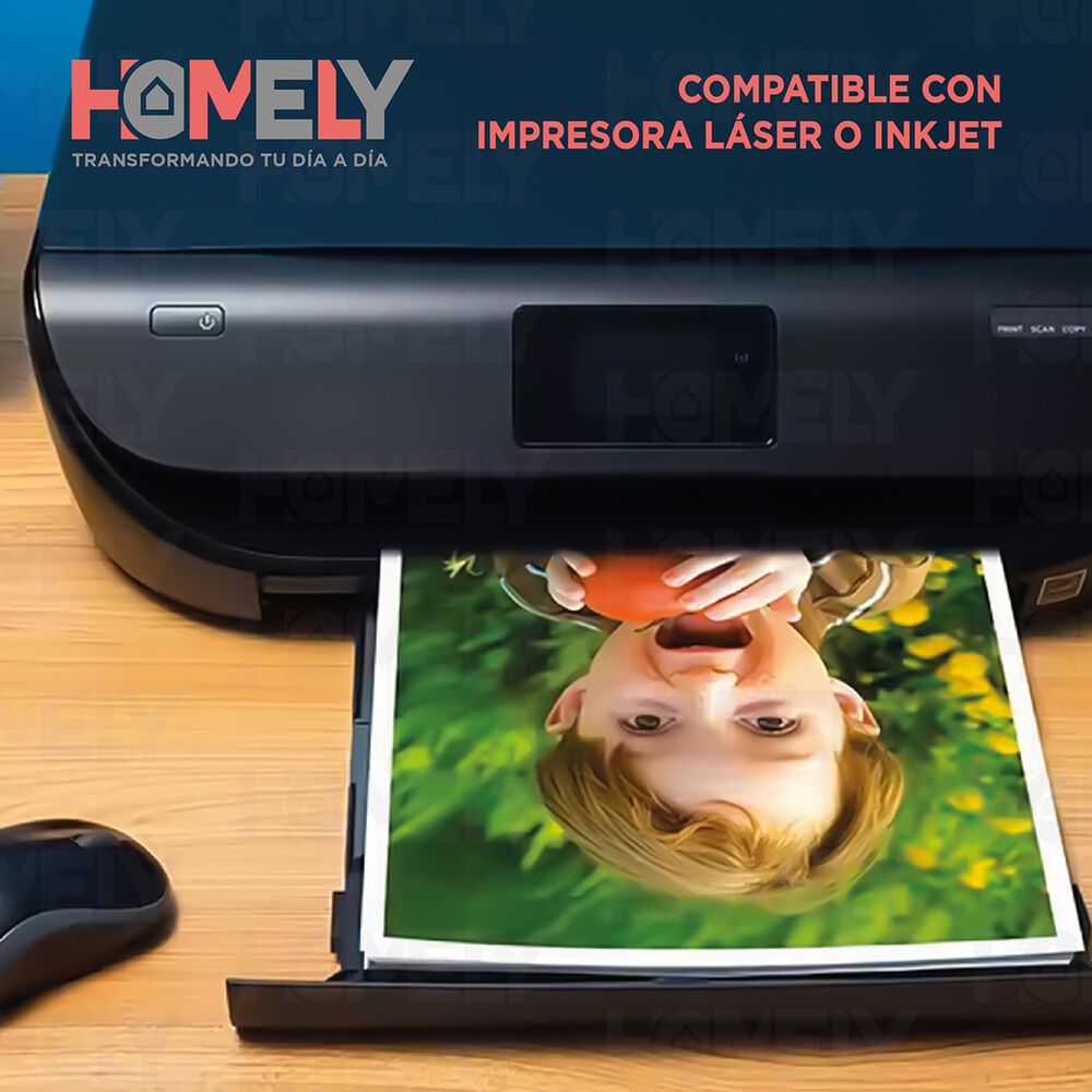 Papel Fotografico A4 Doble Faz Camara Foto Homely 100 Unidad image number 7.0