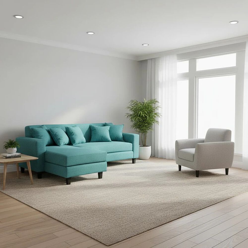 Sofa Seccional Bloccare 3 Cuerpos - Tela Verona (turqueza) image number 2.0