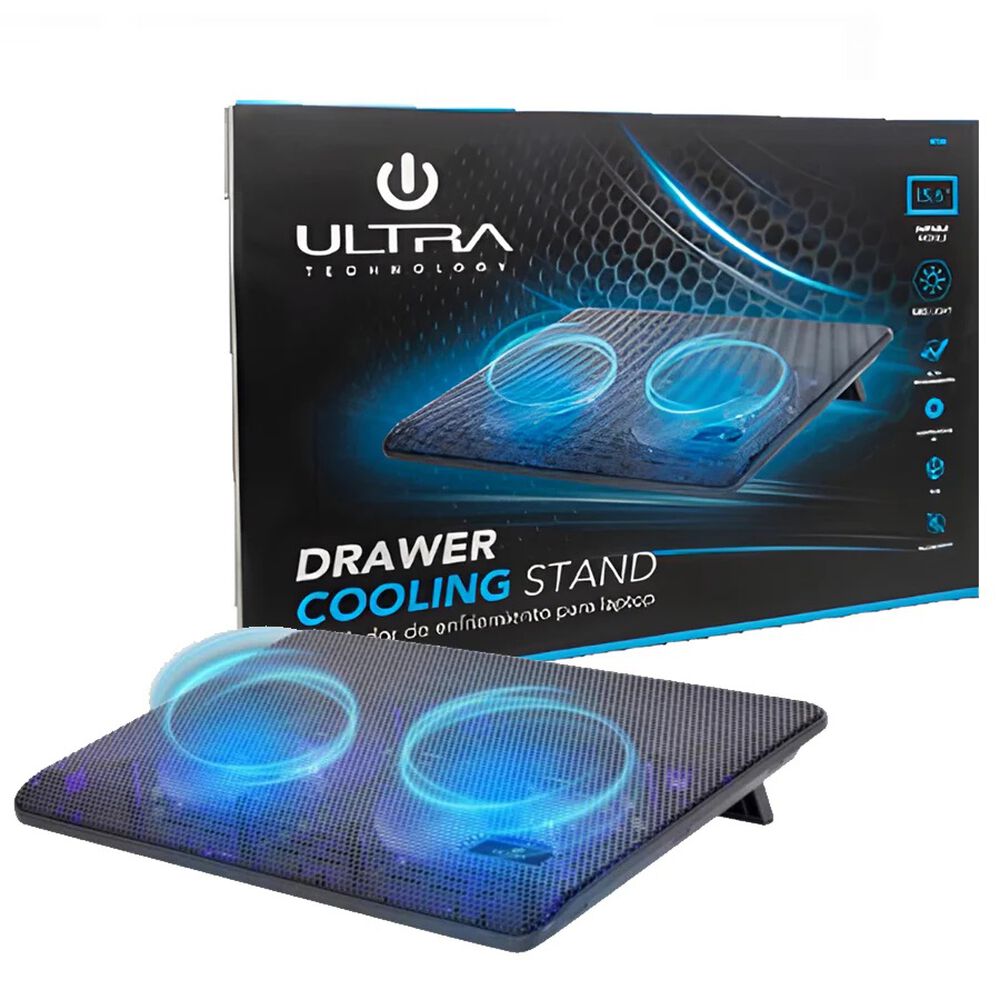 Ventilador Notebook Ultra Metalico 2 Ventiladores image number 1.0