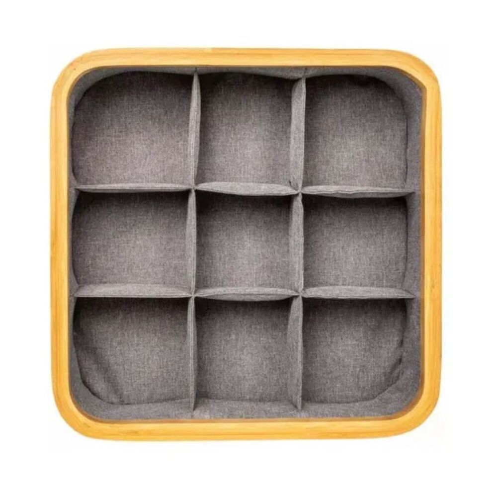 Cesta Organizadora 9 Espacios Gris image number 0.0