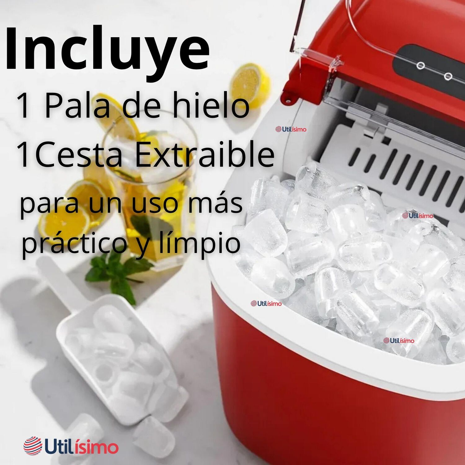 M&aacute;quina De Hielo Port&aacute;til Hogar Premium image number 7.0