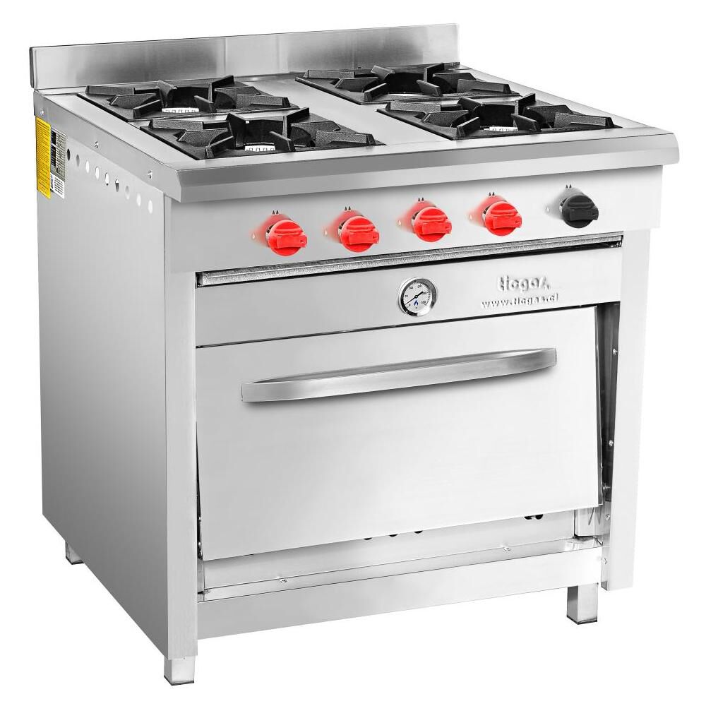 Cocina Semi Industrial Ticgas 4 Platos Inoxidable 58x65 / Gas Licuado image number 2.0