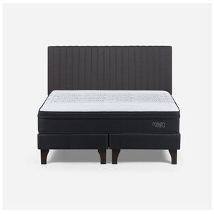 Cama Europea Rosen Tempo / 2 Plazas / Base Dividida + Respaldo