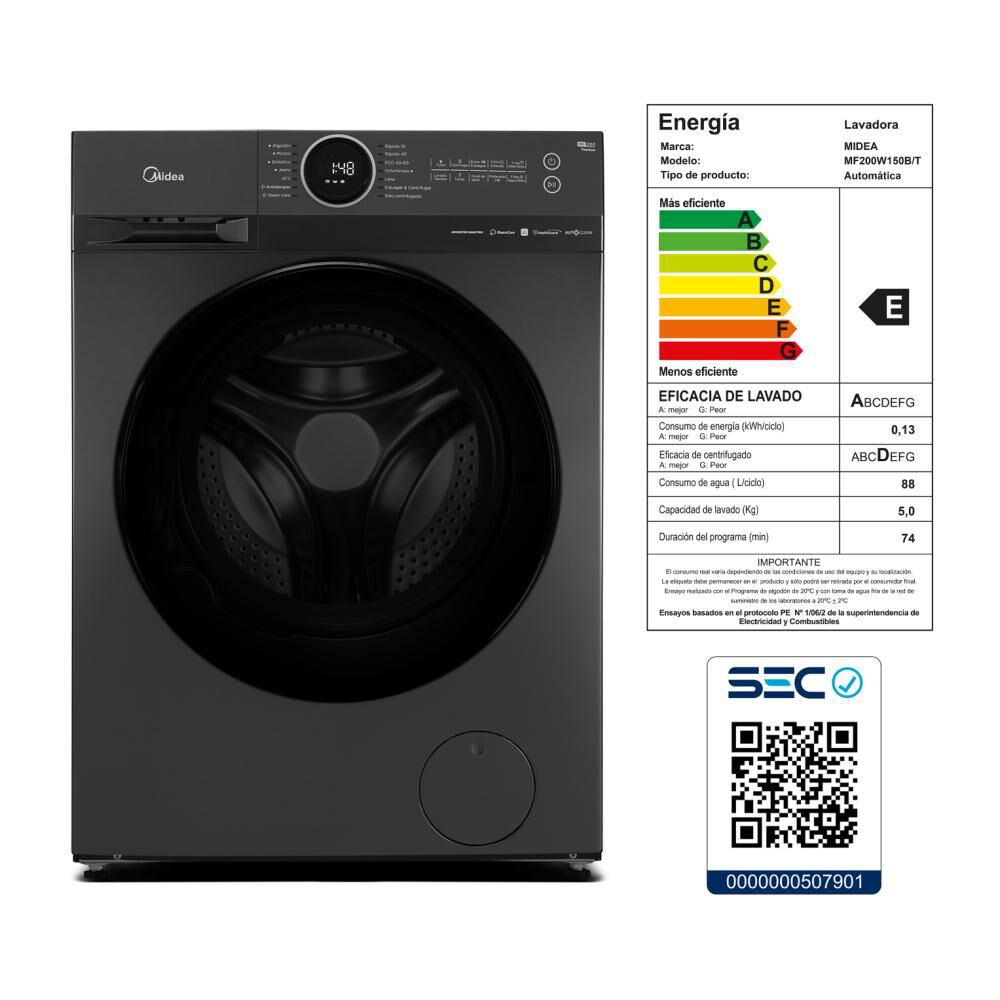 Lavadora Midea MF200W150B/T / 15 Kg image number 8.0
