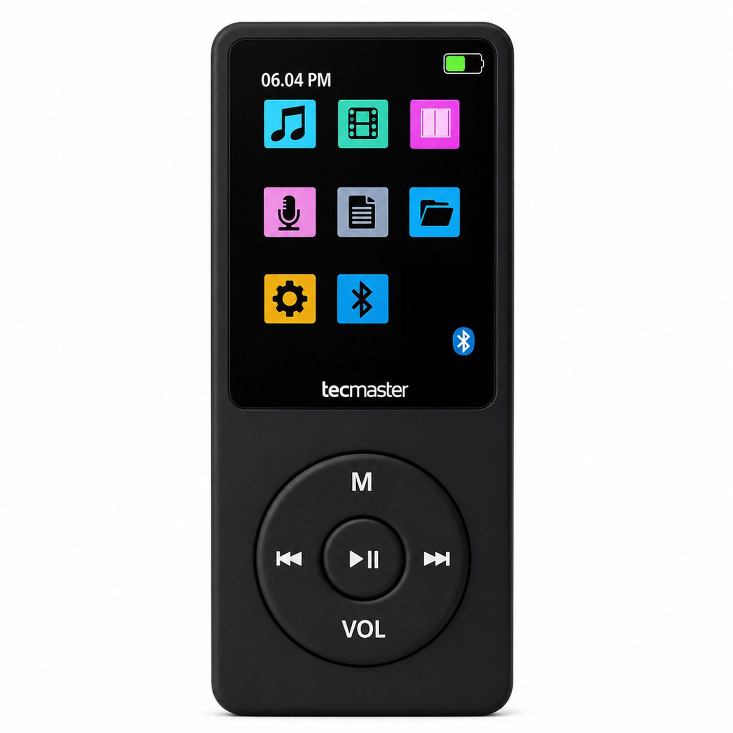 Reproductor Mp3 16gb Bluetooth 5.0 Tecmaster Tm-300523 Negro image number 0.0