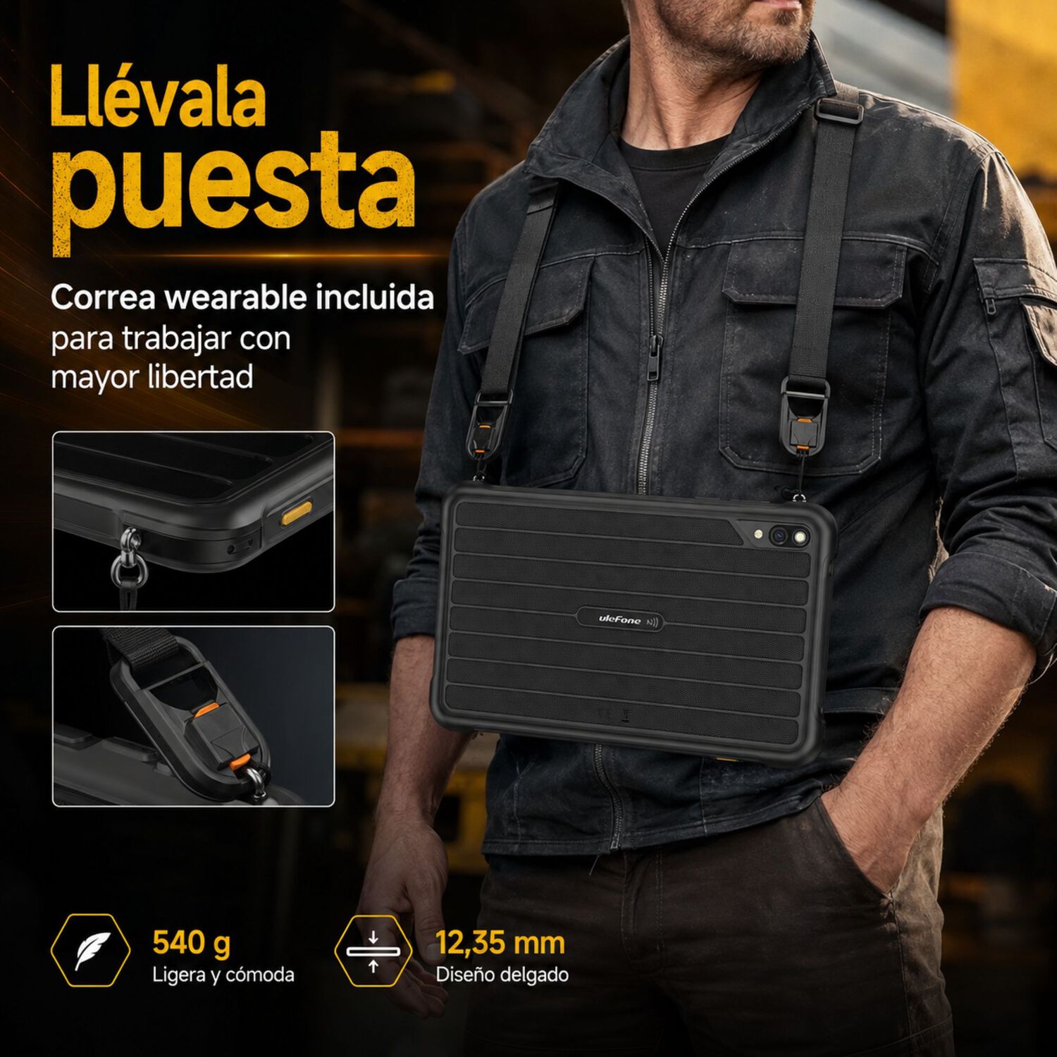 Tablet Rugged Ulefone Rugking Pad Pro 4g Compacta 128gb 24gb image number 2.0
