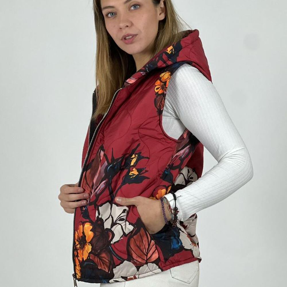 Parka Italiana Corta Estampado Flores image number 11.0