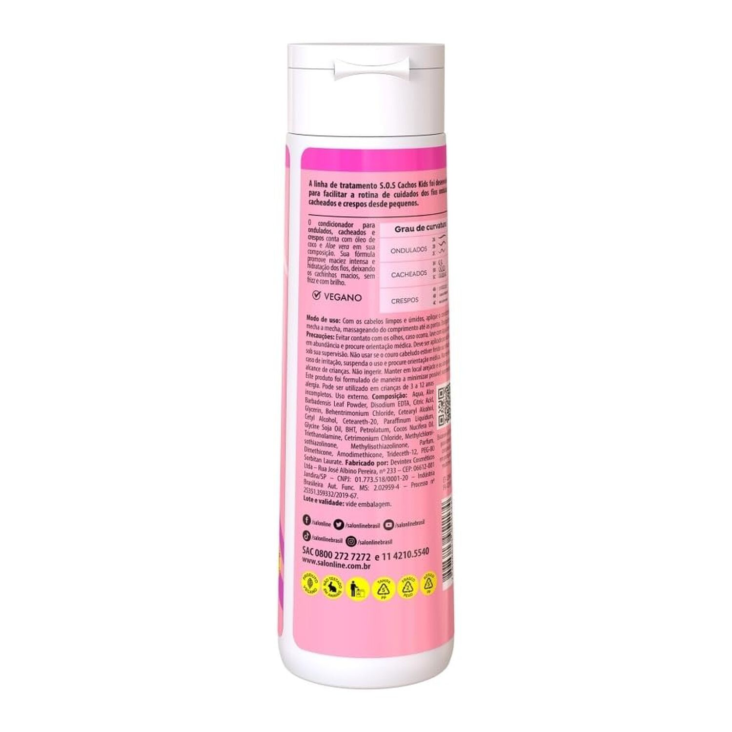 Sos Cachos Acondicionador Kids 300 Ml Salon Line image number 1.0