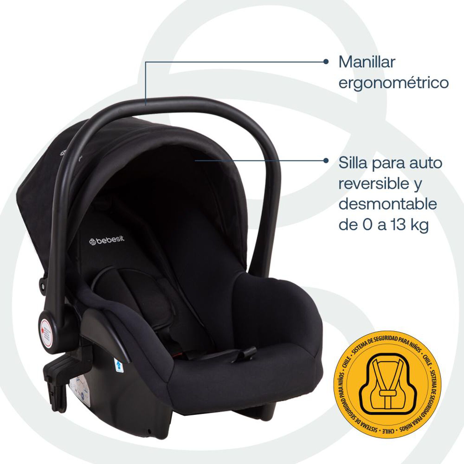 Coche Cuna Travel System Bebesit Vox Gold image number 8.0