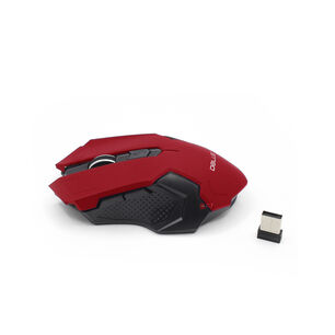 Mouse &Oacute;ptico Inal&aacute;mbrico Dise&ntilde;o Color Rojo - Ps