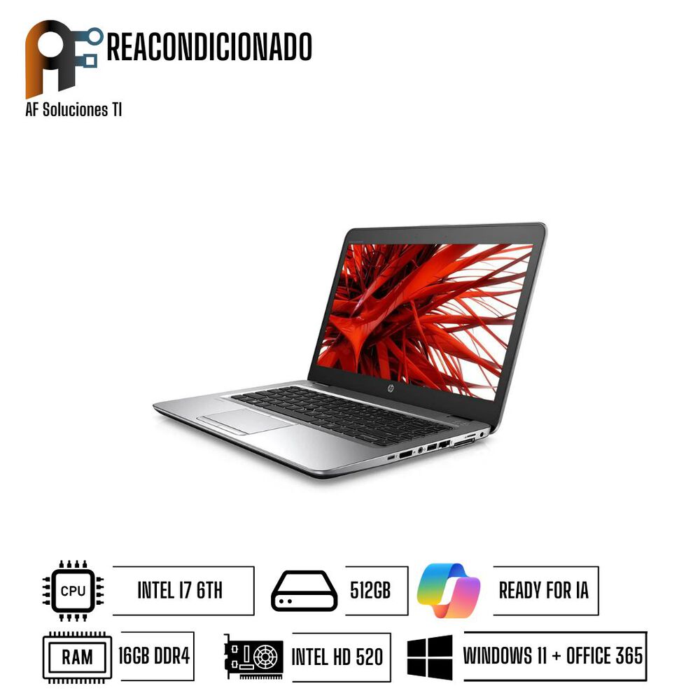Notebook Hp Folio Performance Windows 11 - Office365 Reacondicionado image number 1.0