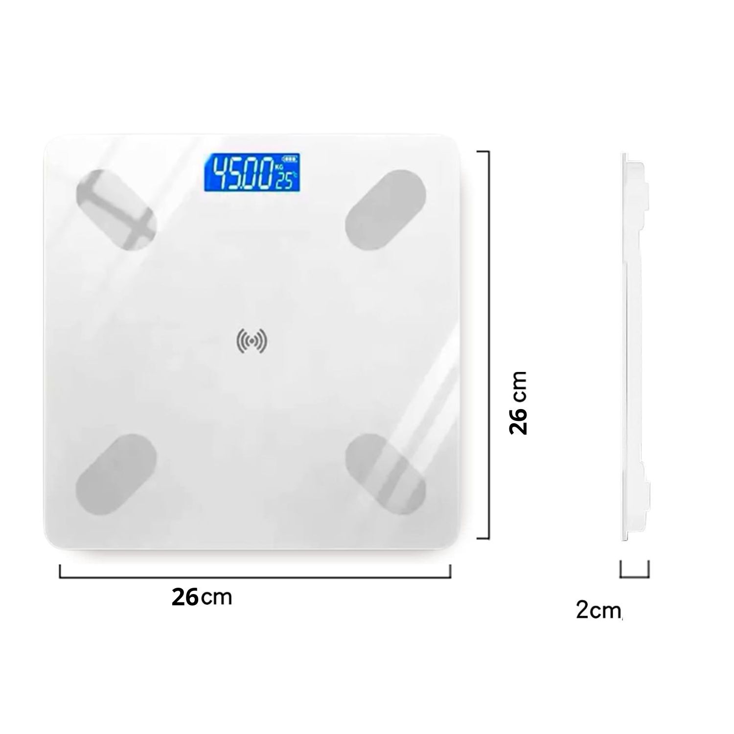 Balanza Digital De Ba&ntilde;o Hasta 180 Kg Bluetooth image number 2.0