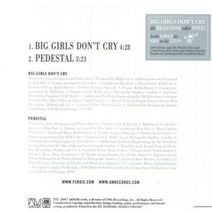 Fergie - Big Girls Don't Cry | Cd Single Usado