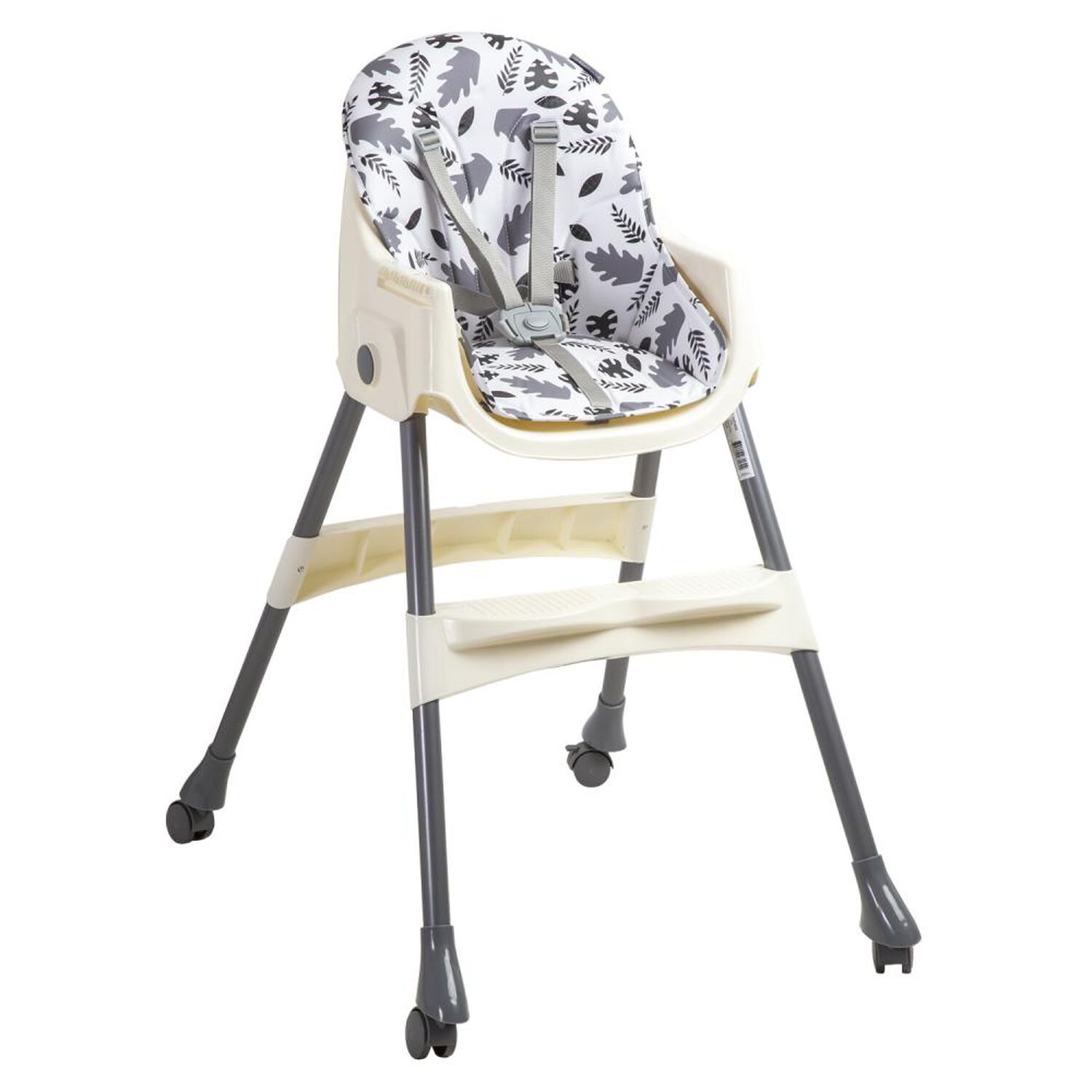 Silla De Comer Bebesit Steps Gris image number 2.0