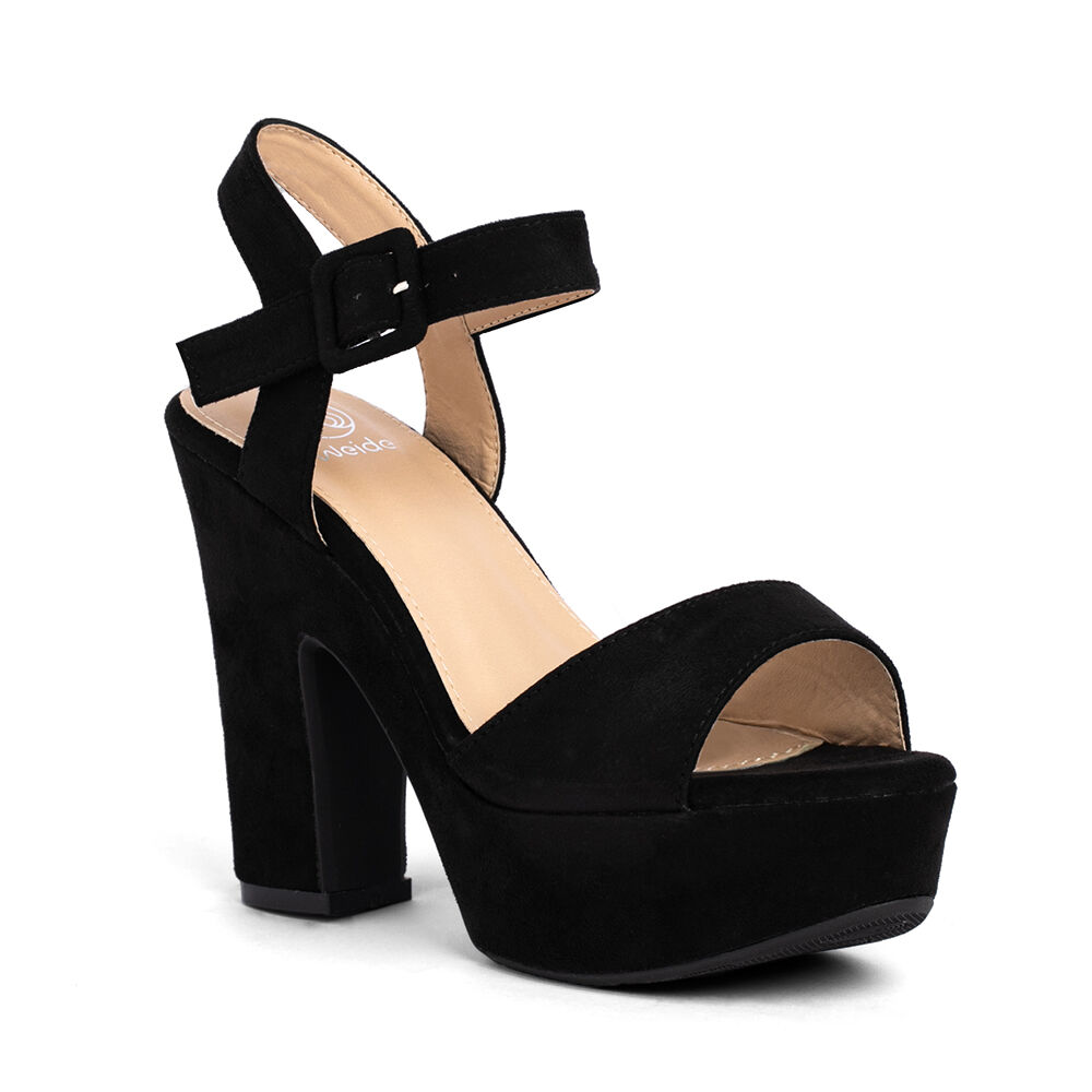 Sandalia Taco Negro Fiesta You556-21 Weide image number 2.0