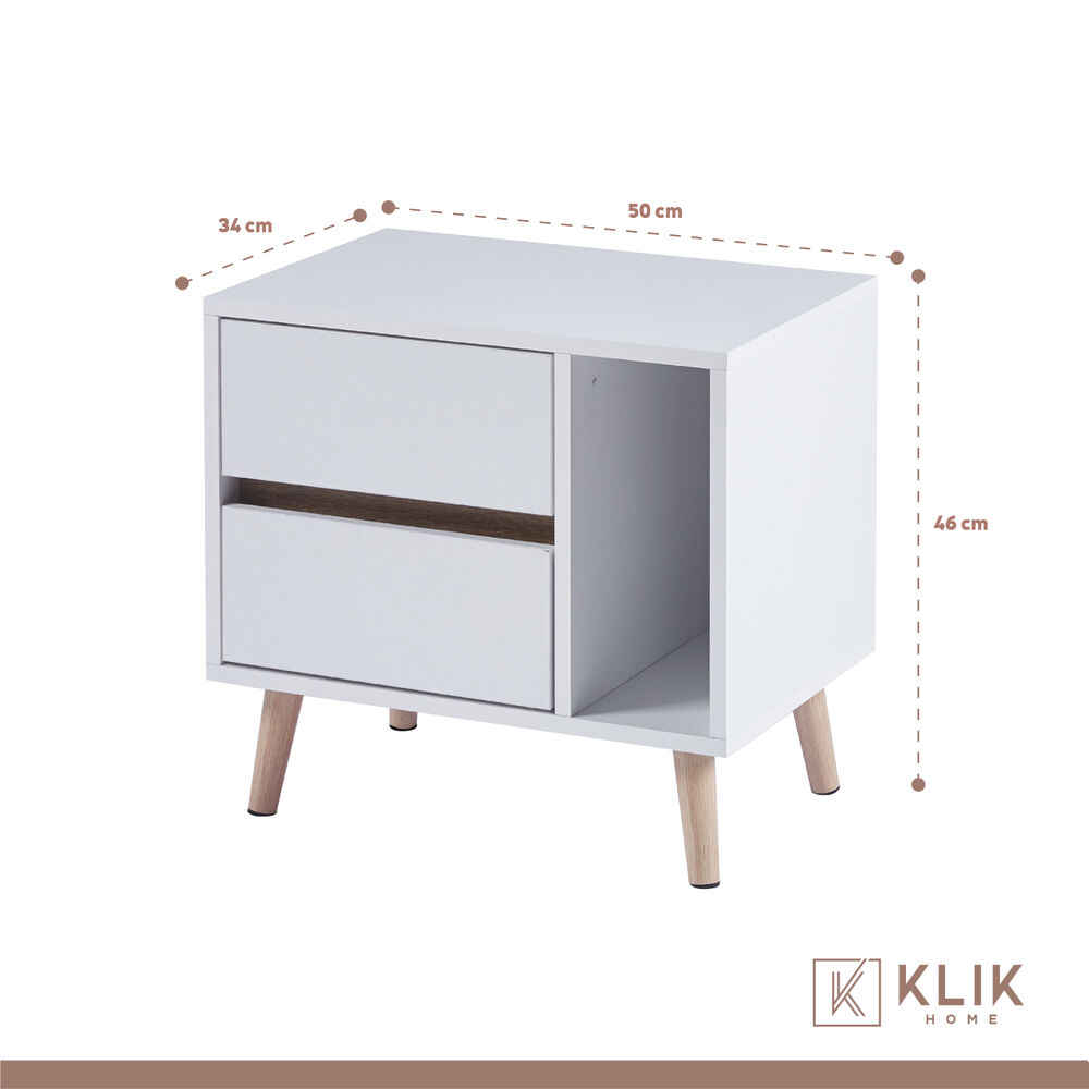 Pack De 2 Veladores Nordic Elegance Blanco image number 3.0