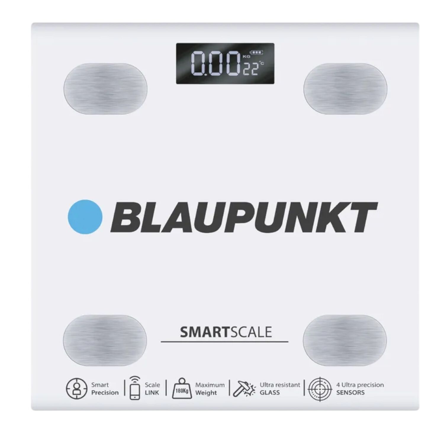 Balanza Digital Corporal Blaupunkt Smart Scale 180kg White image number 2.0