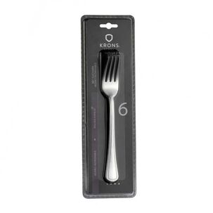 Set 6 Tenedores Krons Mesa Perlados Newcastle Blister Plateado