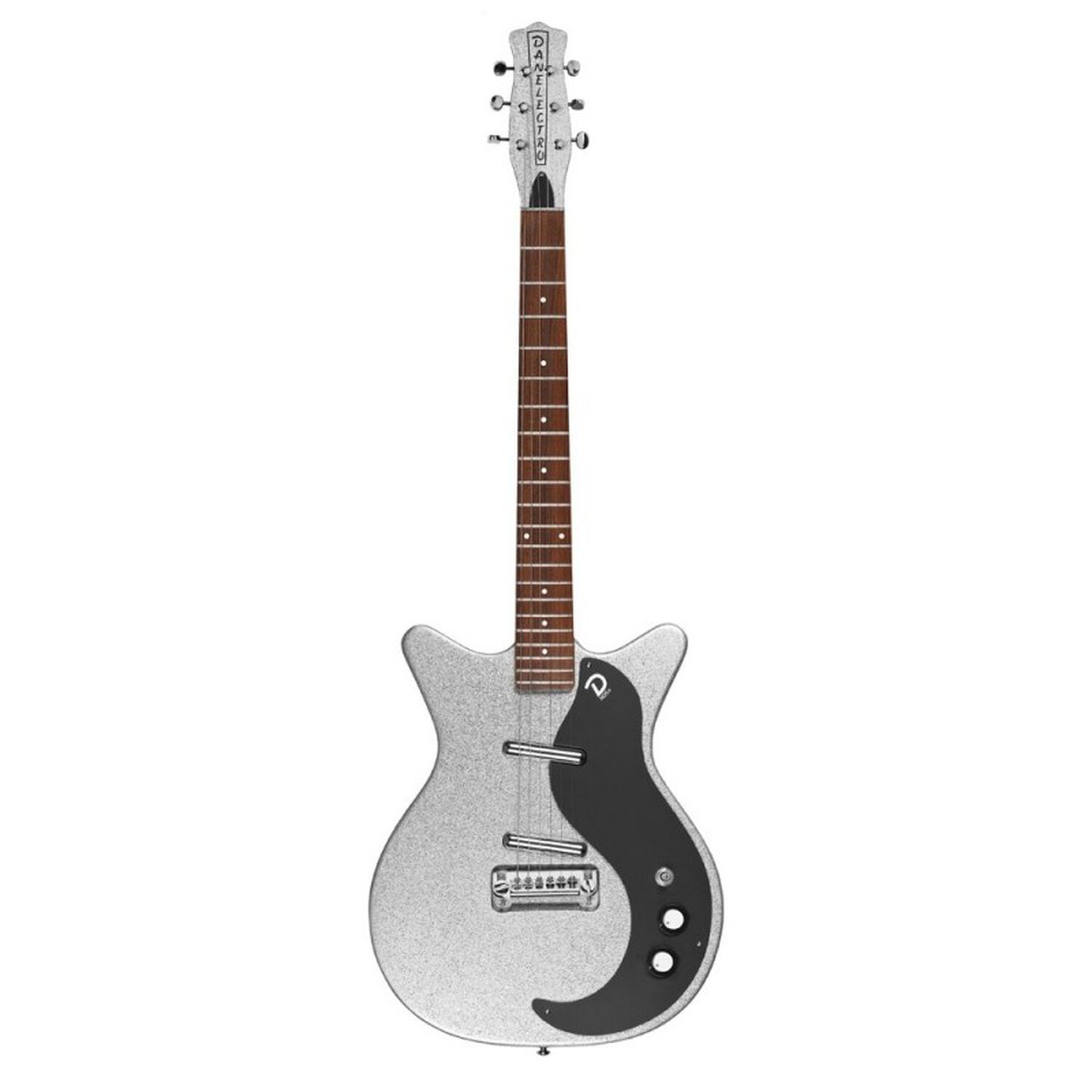Guitarra El&eacute;ctrica Danelectro Silver Metal Flake 59mj Smf image number 0.0