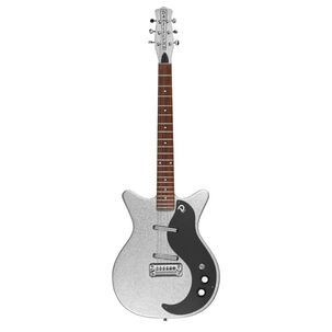 Guitarra El&eacute;ctrica Danelectro Silver Metal Flake 59mj Smf