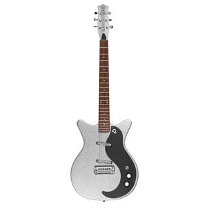 Guitarra El&eacute;ctrica Danelectro Silver Metal Flake 59mj Smf