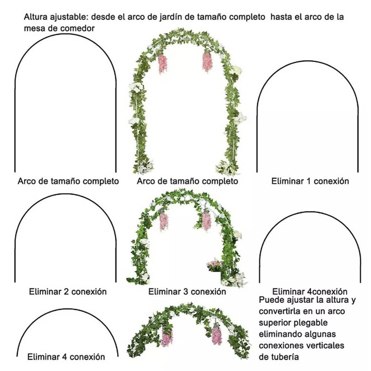 Arco De Jard&iacute;n Metal Arco De La Boda Para Ceremonia Fiesta image number 1.0