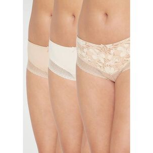 Pack 3x Pantaleta Algod&oacute;n P314.0024-caf3 Kayser