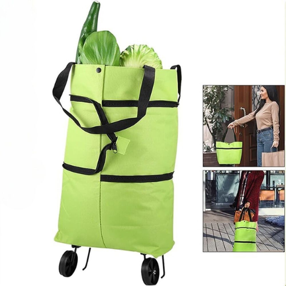 Carrito De Compras Bolsa Con Ruedas Multiusos Plegable image number 3.0