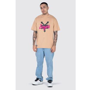 Polera Lisa Regular Manga Corta Cuello Redondo Hombre Zoo York