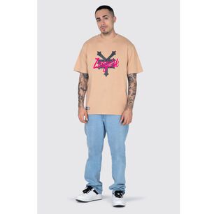 Polera Lisa Regular Manga Corta Cuello Redondo Hombre Zoo York