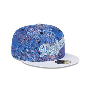 Gorra 59fifty Mlb Los Angeles Dodgers Wave Fill Blue