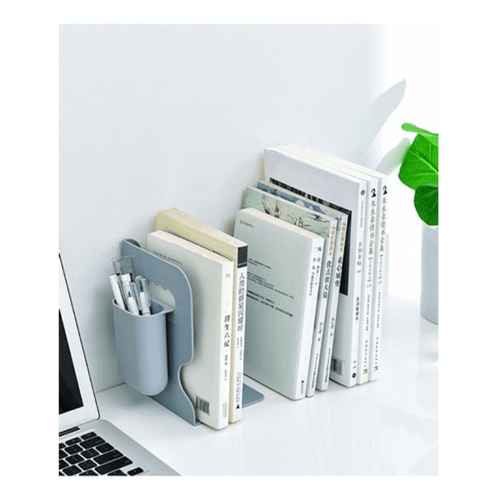 Estante Organizador Soporte Libros Ajustable Con Portalápice image number 8.0