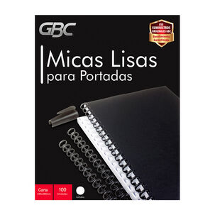 Gbc Caja Mica 100 Unidades Tamaño Carta Natural - 30431