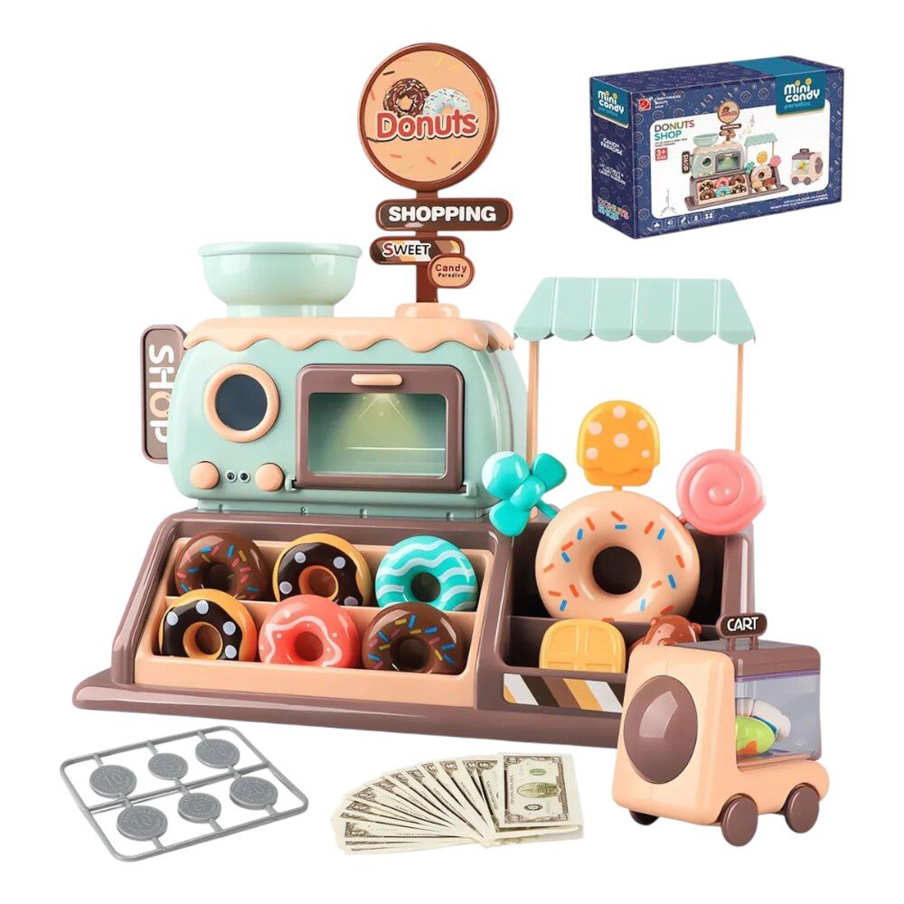 Set Simulaci&oacute;n De Tienda De Donut Juguete 24 Pcs Infantil image number 6.0