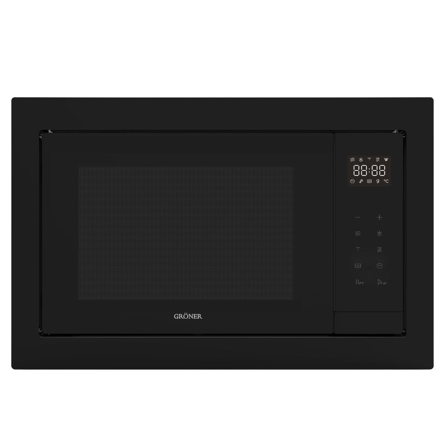 Horno Microondas Empotrable Gr&ouml;ner Black Glass Grill 25l image number 0.0