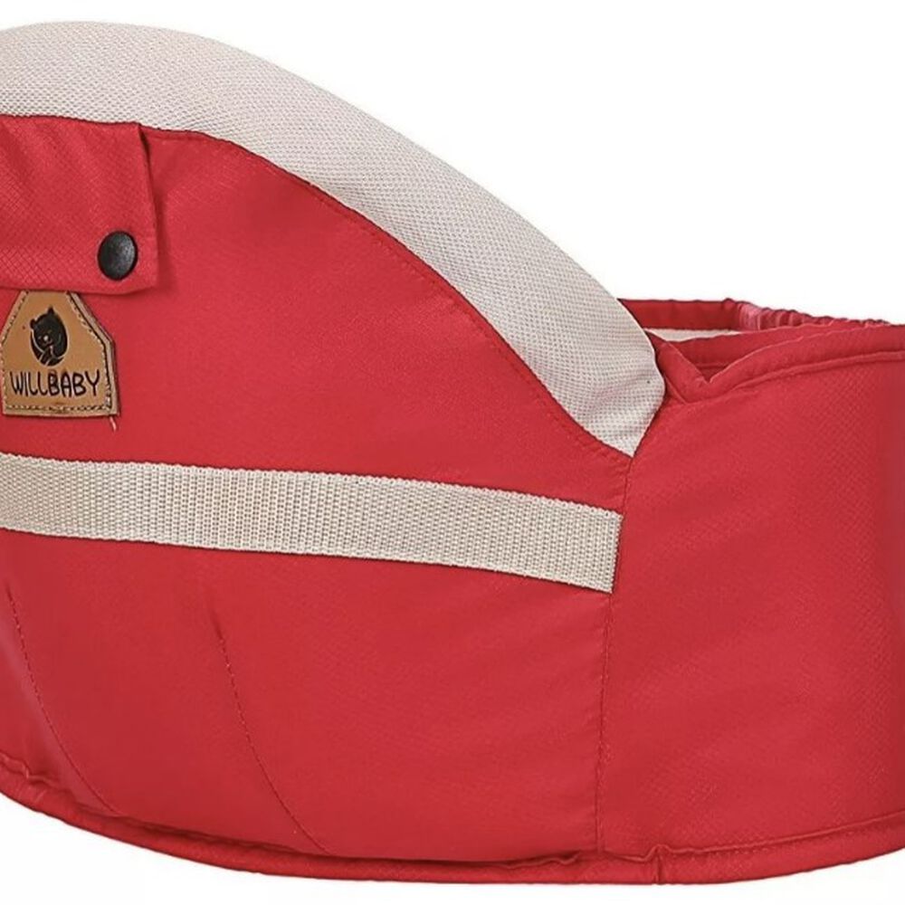 Mochila Portabebé 3 En 1 Ajustables Asiento Removible Rojo image number 2.0