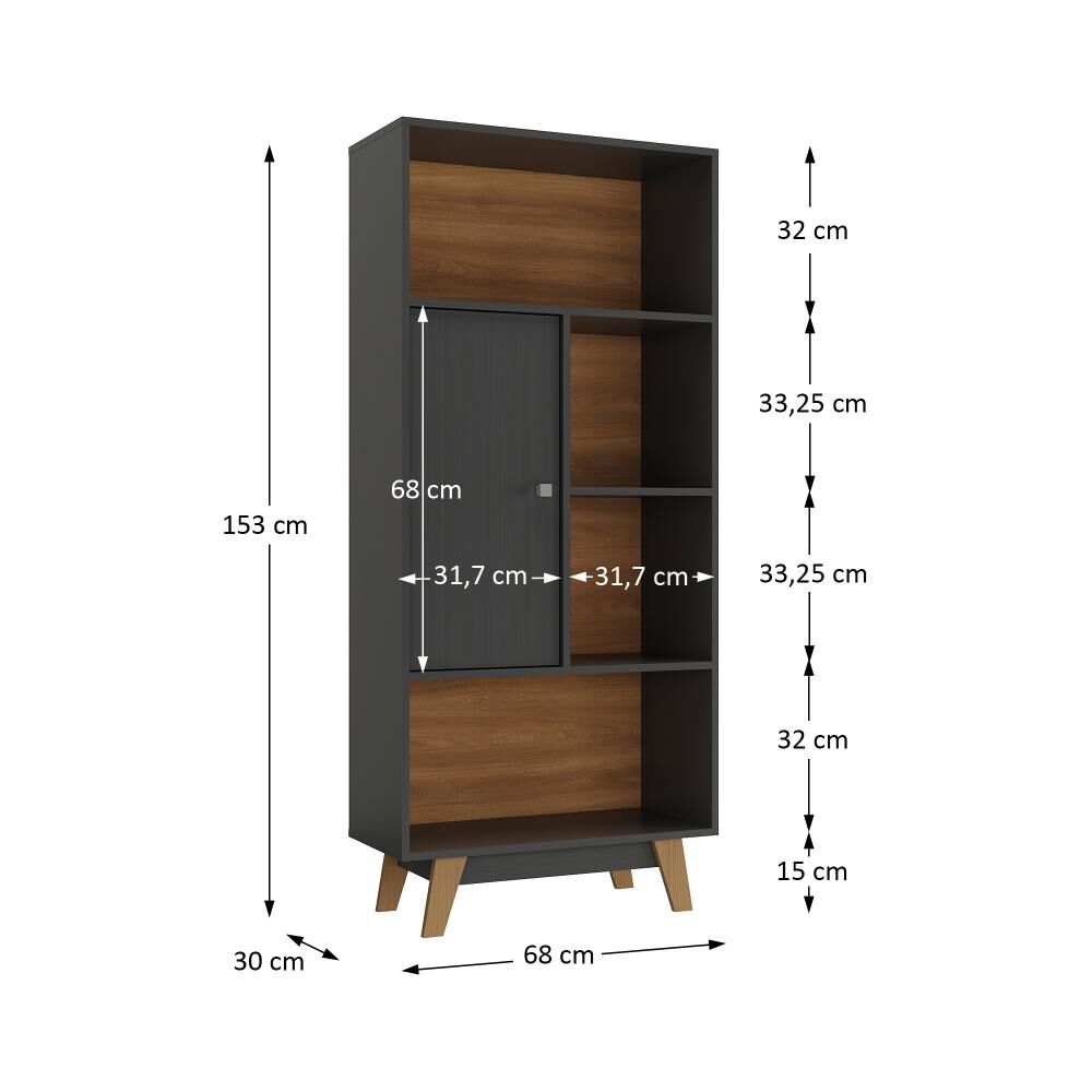Librero Altavision Ho-2997 / 1 Puerta image number 1.0