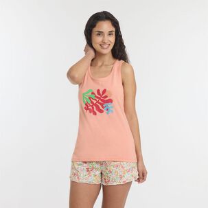 Pijama Sin Mangas Mujer Freedom