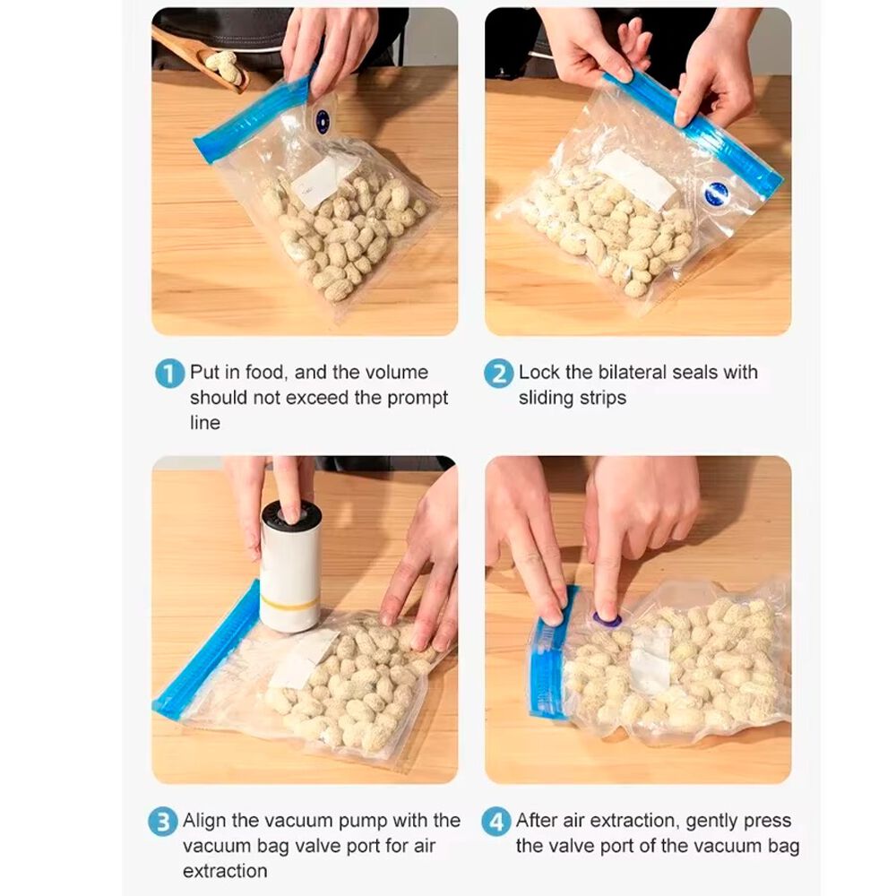 Mini Sellador Al Vacío Portátil Con Bomba De Aire Eléctrica Usb image number 3.0