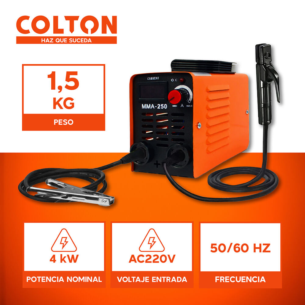 Soldadora Inverter Colton 4kw 220v + Accesorios image number 2.0