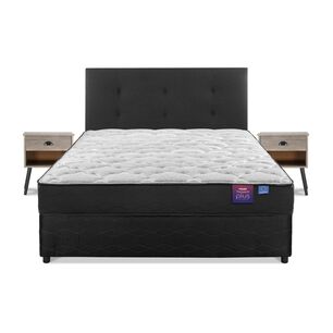 Cama Americana Flex Therapedic Plus / 2 Plazas / Base Dividida + Set De Maderas