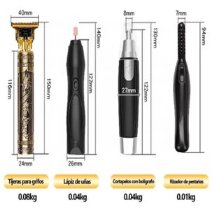 Set M&aacute;quina De Afeitar Multifuncional 4 En 1