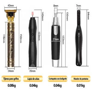 Set M&aacute;quina De Afeitar Multifuncional 4 En 1