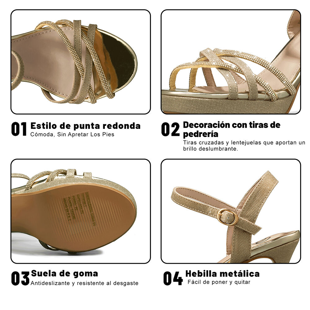 Sandalia Taco Alto Fiesta Mujer Weide You532 image number 7.0