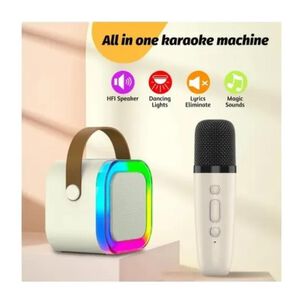 Juguete Parlante Karaoke Bluetooth Interactivo Rosa Infantil