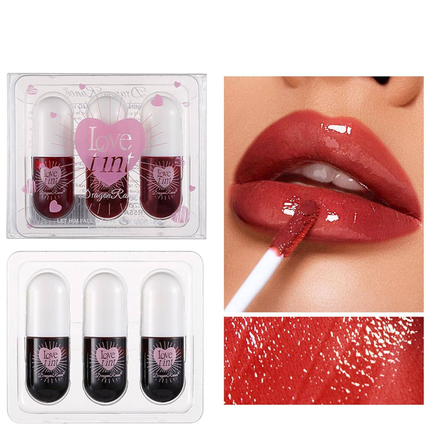 Pack De 3 Tintas Labiales Acabado Gloss Labios 24 Hrs 4grs image number 1.0