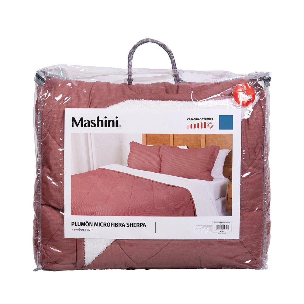 Plumon Emboss+sherpa 1.5 Plazas Caf&eacute; image number 4.0