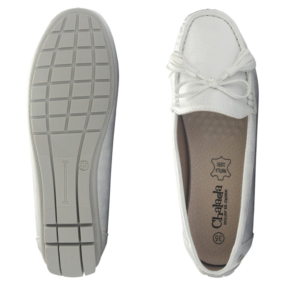 Mocasin Mujer Casual Plateado Chalada Nautico-3 image number 4.0