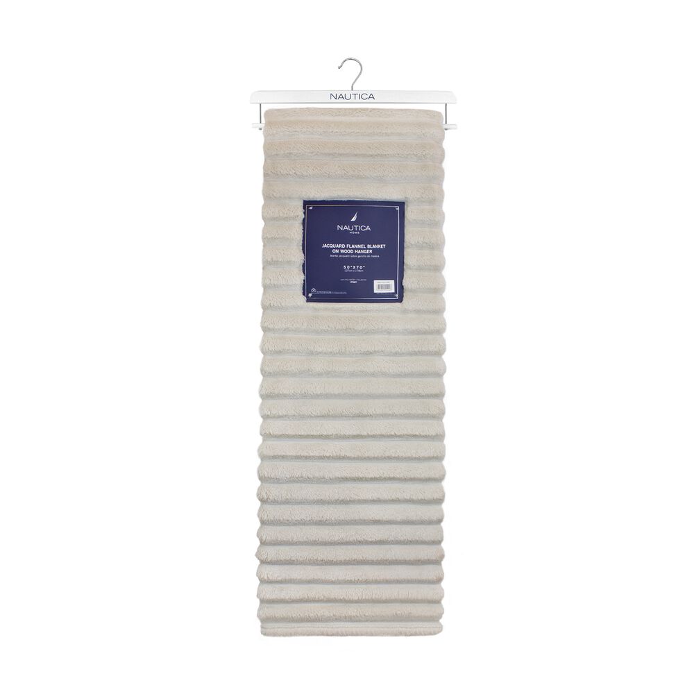 Pack 2 Mantas De Cama Nautica Home Jacquard Franela Ultrasuave 127x178cm image number 5.0
